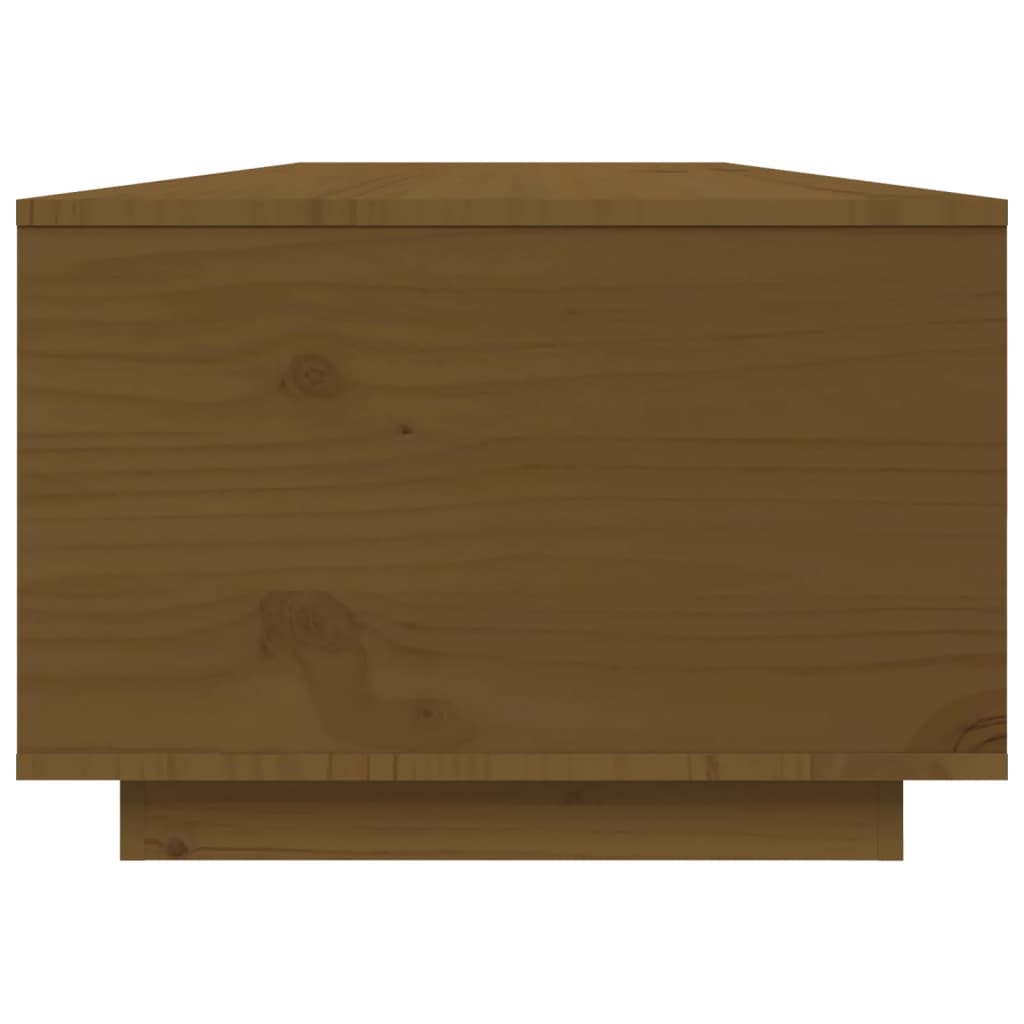 Mesa de centro 80x50x35,5 cm madeira pinho maciça castanho-mel