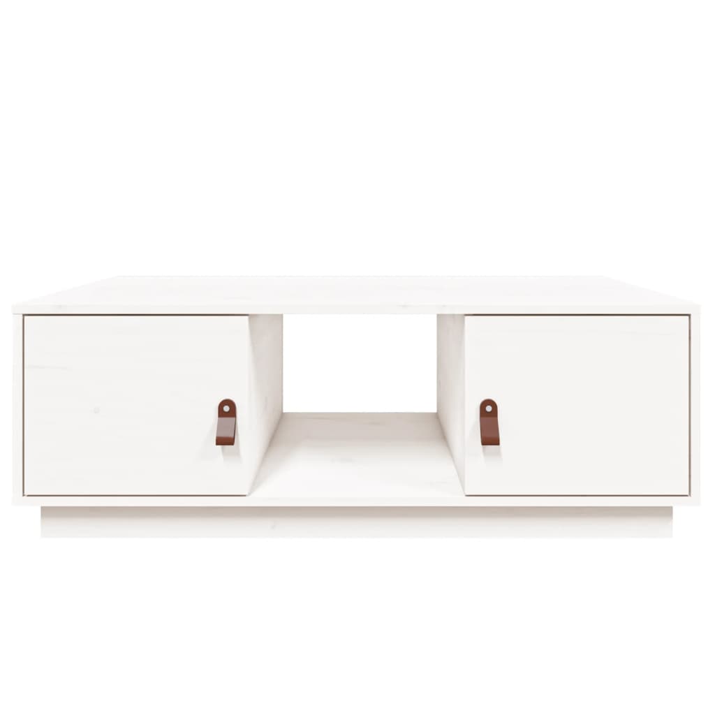 Mesa de centro 100x50x35 cm pinho maciço branco