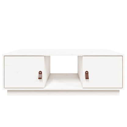 Mesa de centro 100x50x35 cm pinho maciço branco