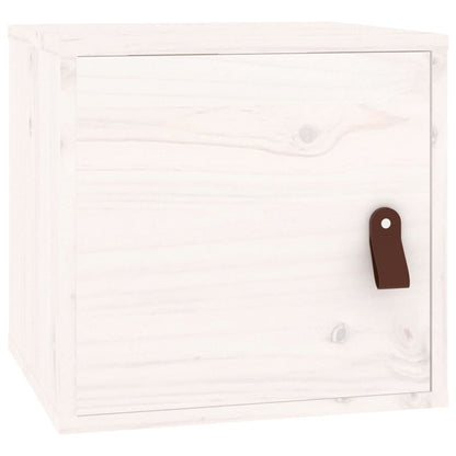 Armários de parede 2 pcs 31,5x30x30 cm pinho maciço branco