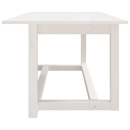 Mesa de centro 110x55x45 cm madeira de pinho maciça branco