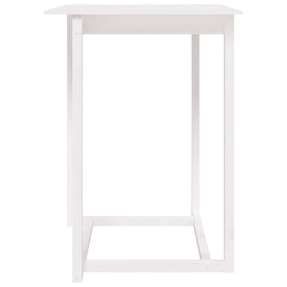 Mesa de bar 80x80x110 cm madeira de pinho maciça branco