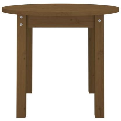 Mesa de centro Ø 55x45 cm madeira pinho maciça castanho-mel