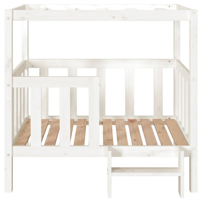 vidaXL Cama para cães 105,5x83,5x100 cm madeira de pinho maciça branco