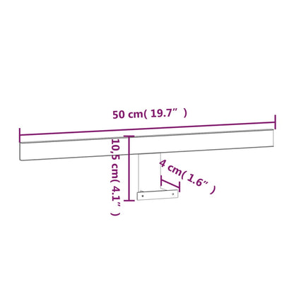 Luz LED para espelho 7,5 W 3000 K 50 cm branco quente