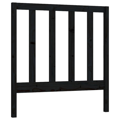 Estrutura sofá-cama de puxar 2x(90x190) cm pinho maciço preto