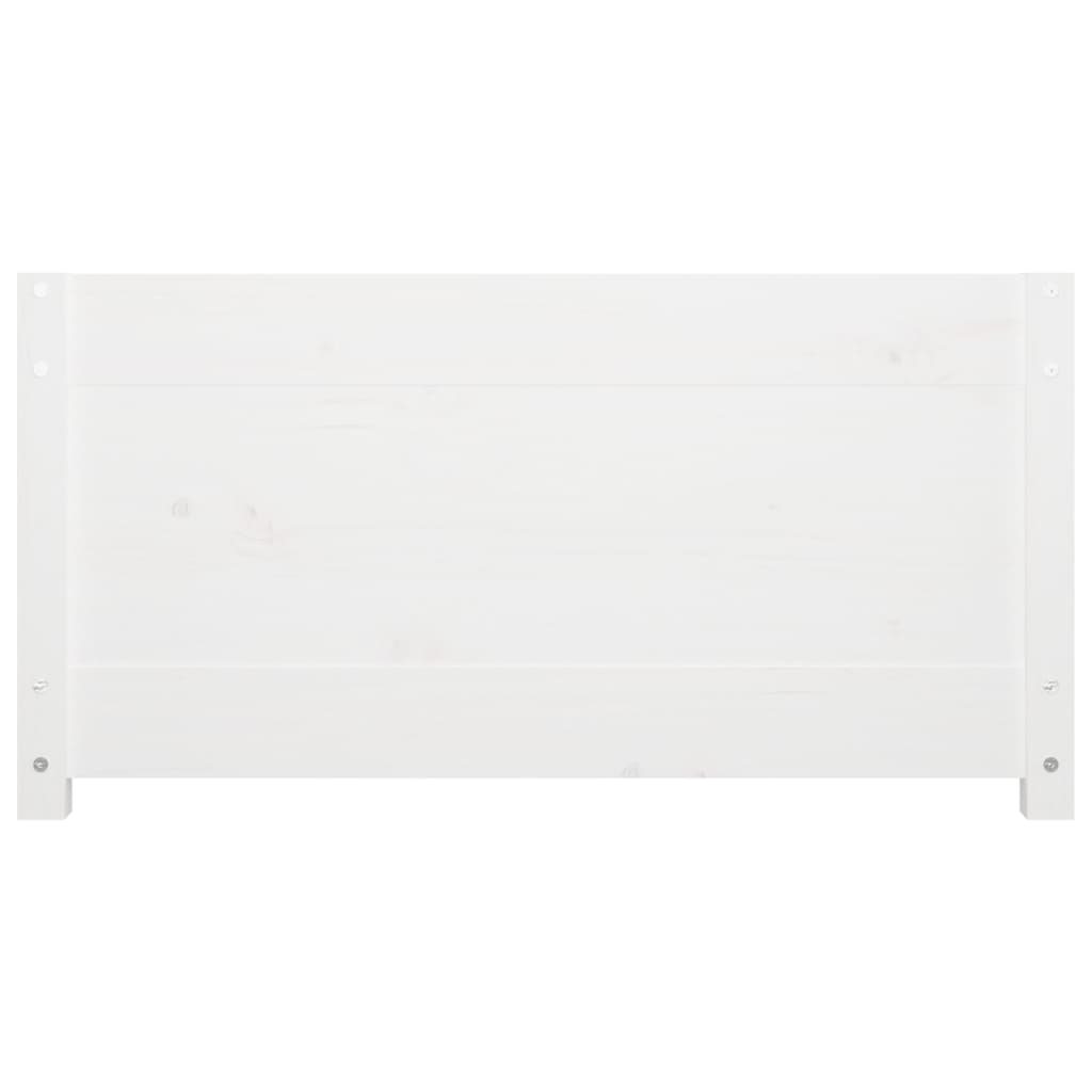 Sofá-cama de solteiro pequeno 75x190 cm pinho maciço branco