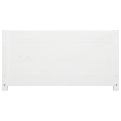 Sofá-cama de solteiro pequeno 75x190 cm pinho maciço branco