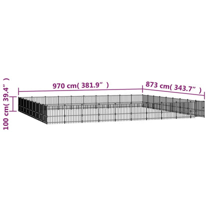 Canil de exterior 84,68 m² aço