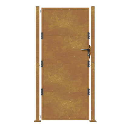 Portão de jardim 105x180 cm aço corten