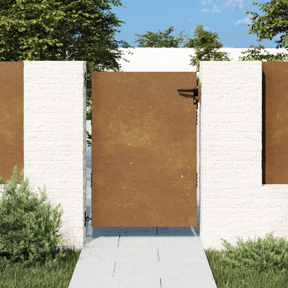 Portão de jardim 85x125 cm aço corten