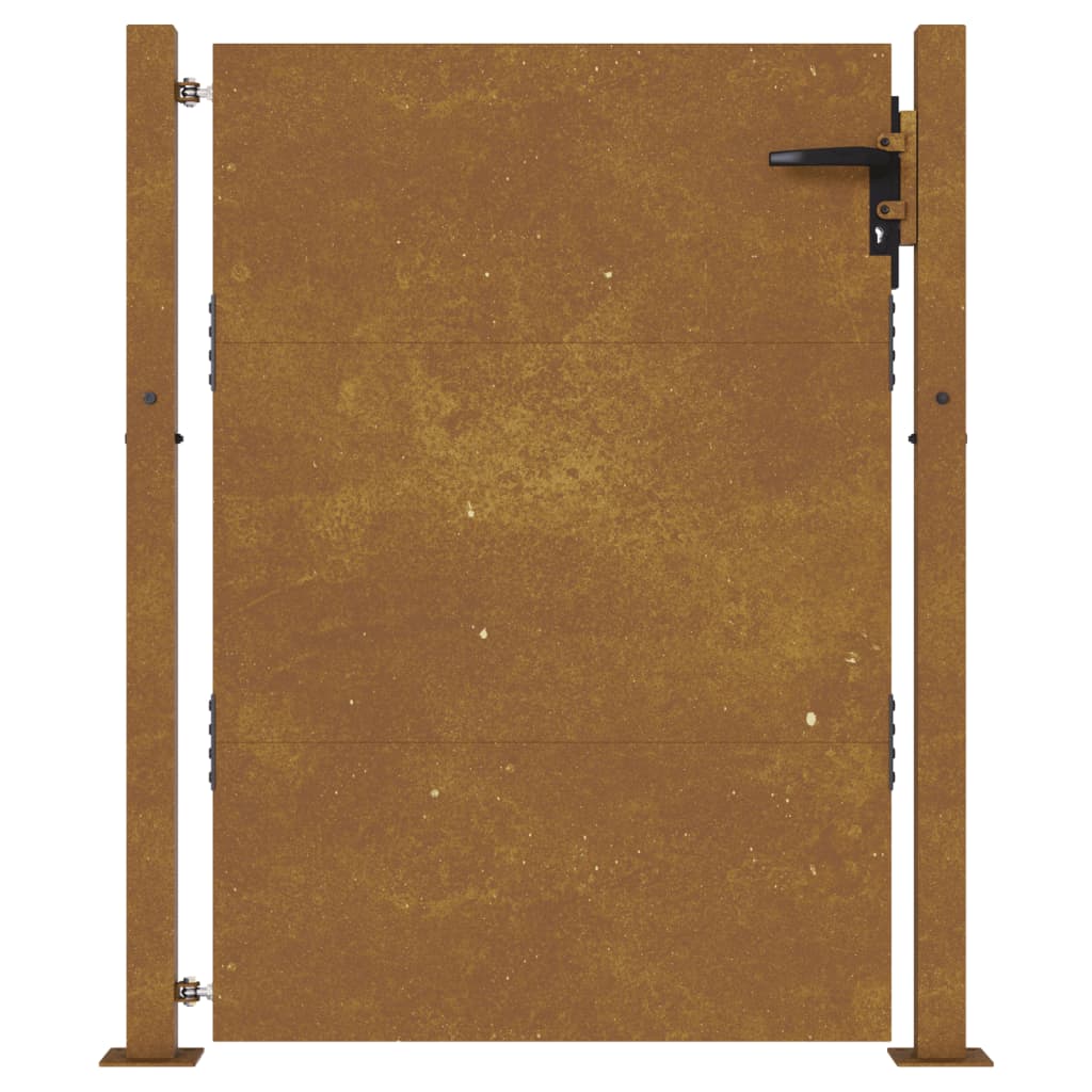 Portão de jardim 105x130 cm aço corten