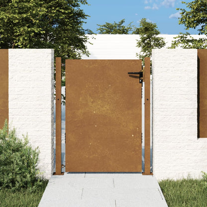 Portão de jardim 105x155 cm aço corten