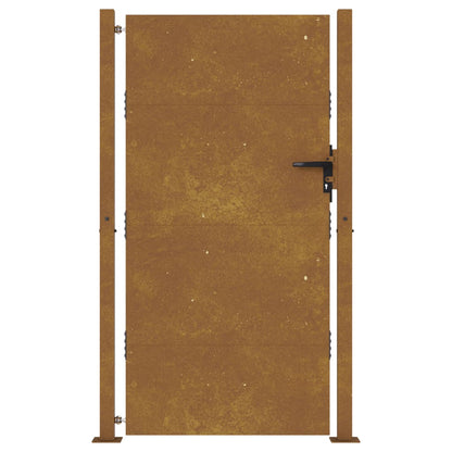 Portão de jardim 105x205 cm aço corten