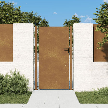 Portão de jardim 105x205 cm aço corten