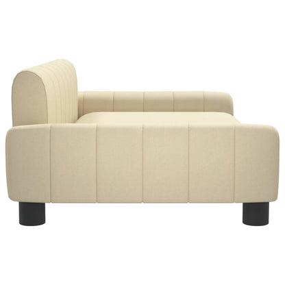 Cama para cães 90x53x30 cm tecido cor creme