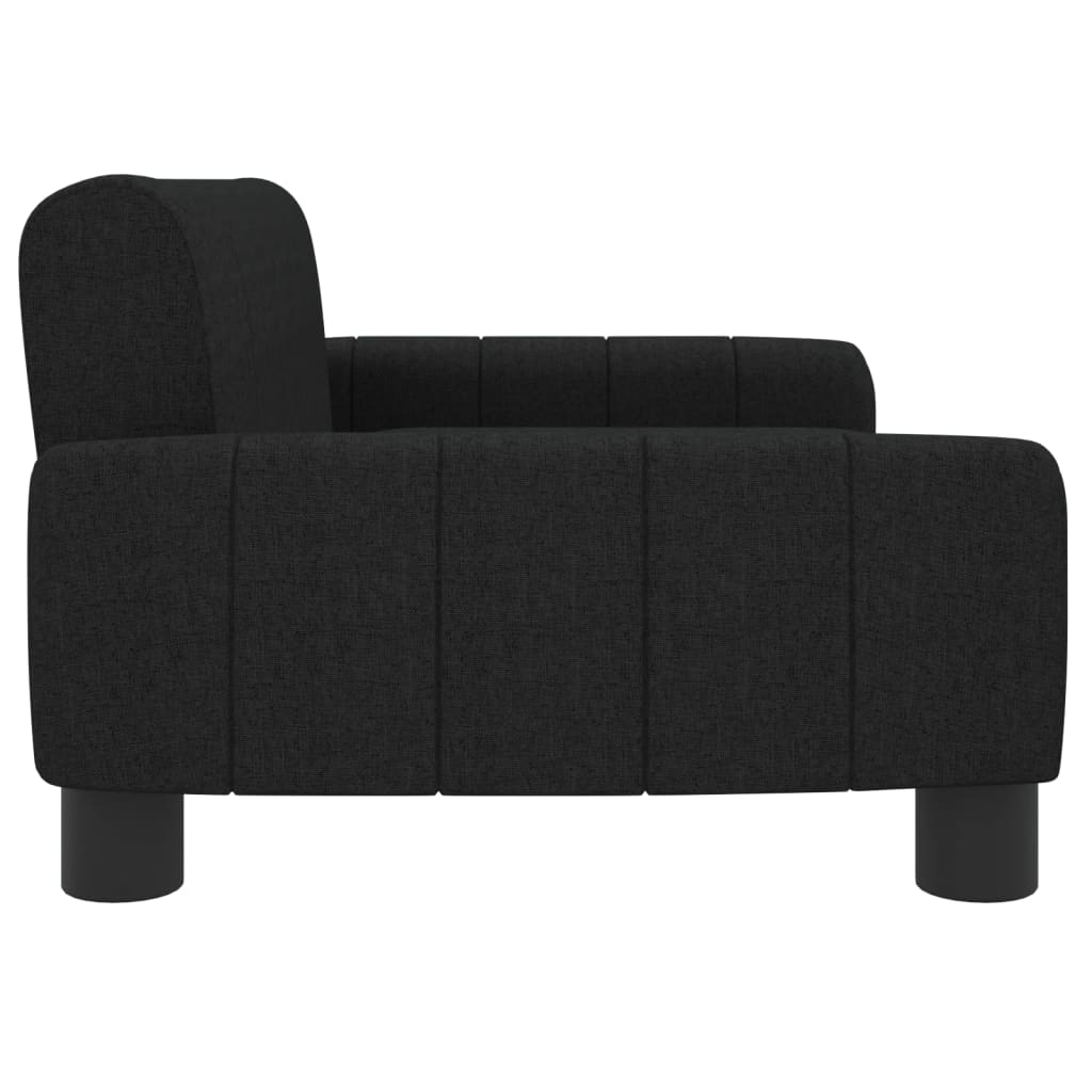 Cama para cães 70x45x30 cm tecido preto