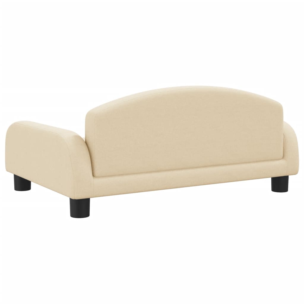 Cama para cães 70x45x30 cm tecido cor creme