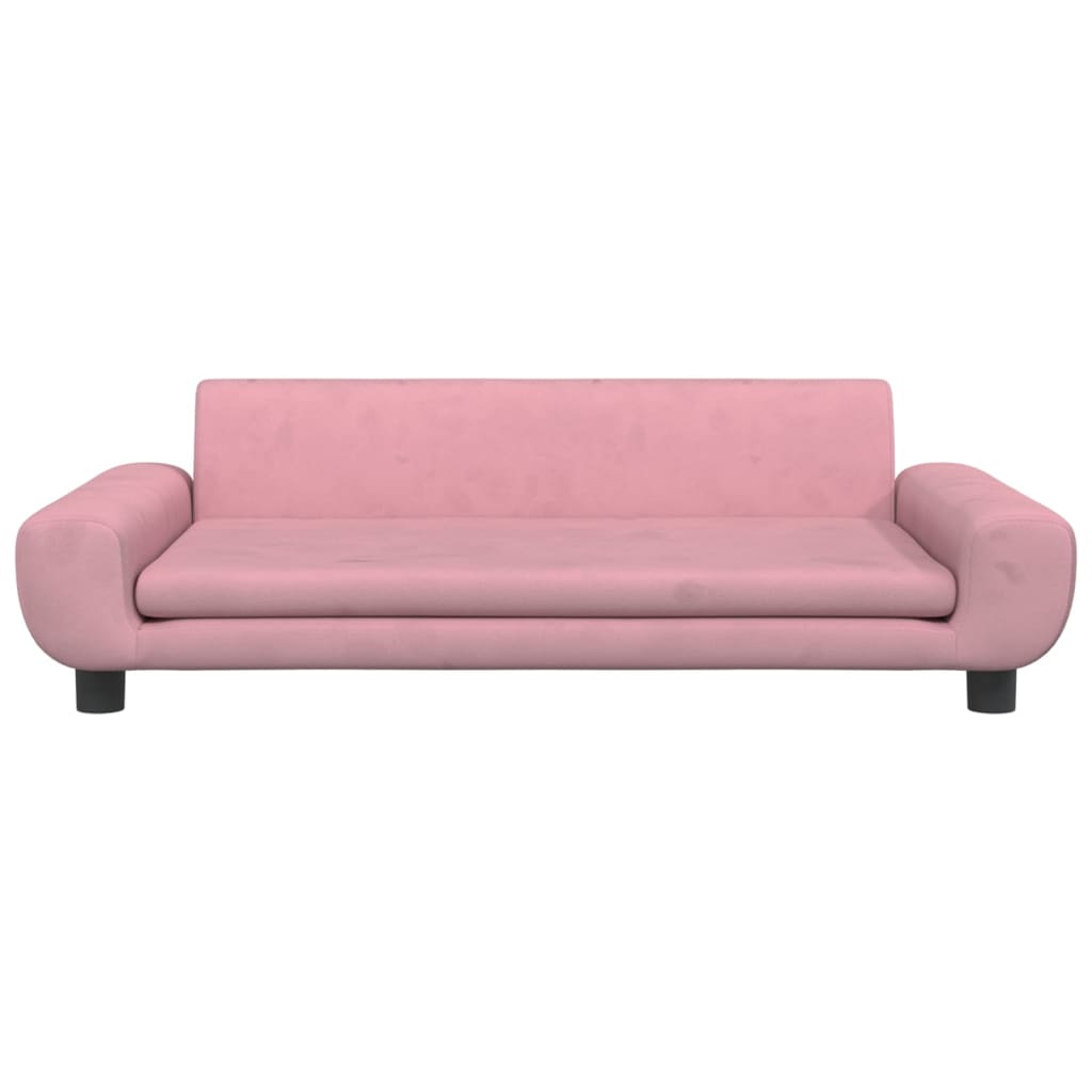 Cama para cães 100x54x33 cm veludo rosa