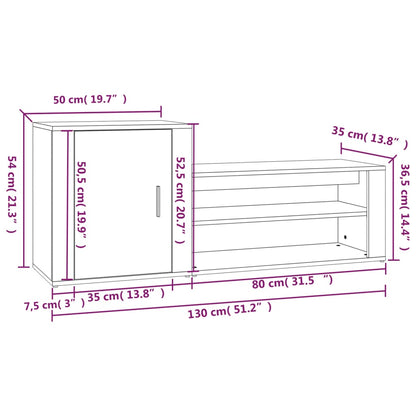 Sapateira Kiva - Com 1 Porta e 2 Prateleiras - Cor Branco Brilhante - 130x35x54 cm - Derivados de Madeira - Design Minimalista