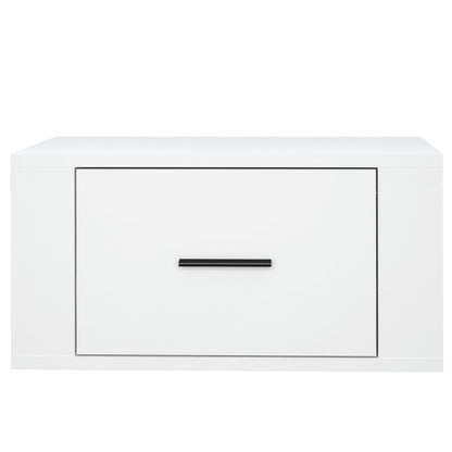 Mesa de cabeceira de parede 50x36x25 cm branco