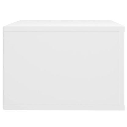 Mesa de cabeceira de parede 50x36x25 cm branco