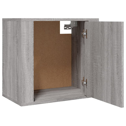 Mesas de cabeceira de parede 2 pcs 50x30x47 cm cinzento sonoma