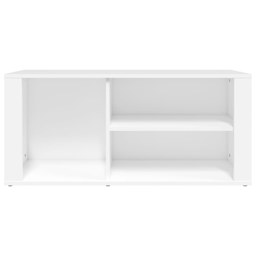 Sapateira Loures - Com 3 Compartimentos - Cor Branco - 100x35x45 cm - Derivados de Madeira - Design Minimalista