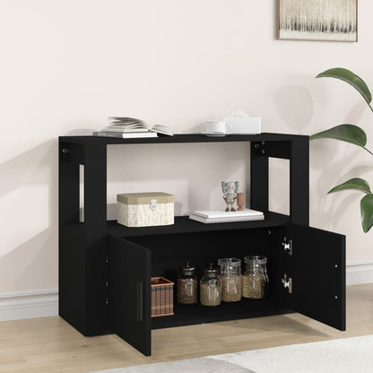 Aparador Sado de 80 cm - Preto - Design Moderno