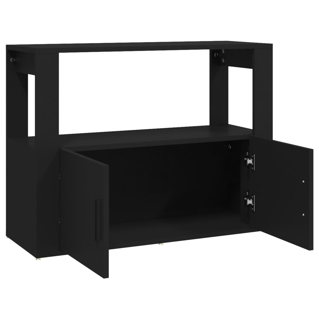 Aparador Sado de 80 cm - Preto - Design Moderno