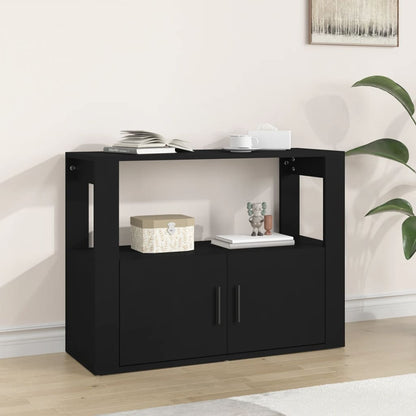 Aparador Sado de 80 cm - Preto - Design Moderno