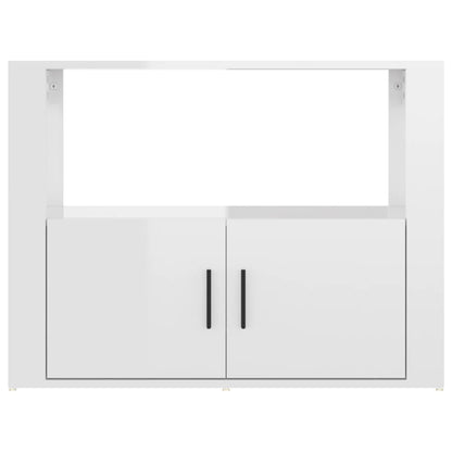 Aparador Sado de 80 cm - Branco Brilhante - Design Moderno