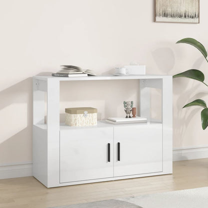 Aparador Sado de 80 cm - Branco Brilhante - Design Moderno