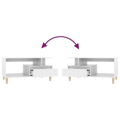 Mesa de centro 90x49x45 cm derivados de madeira branco