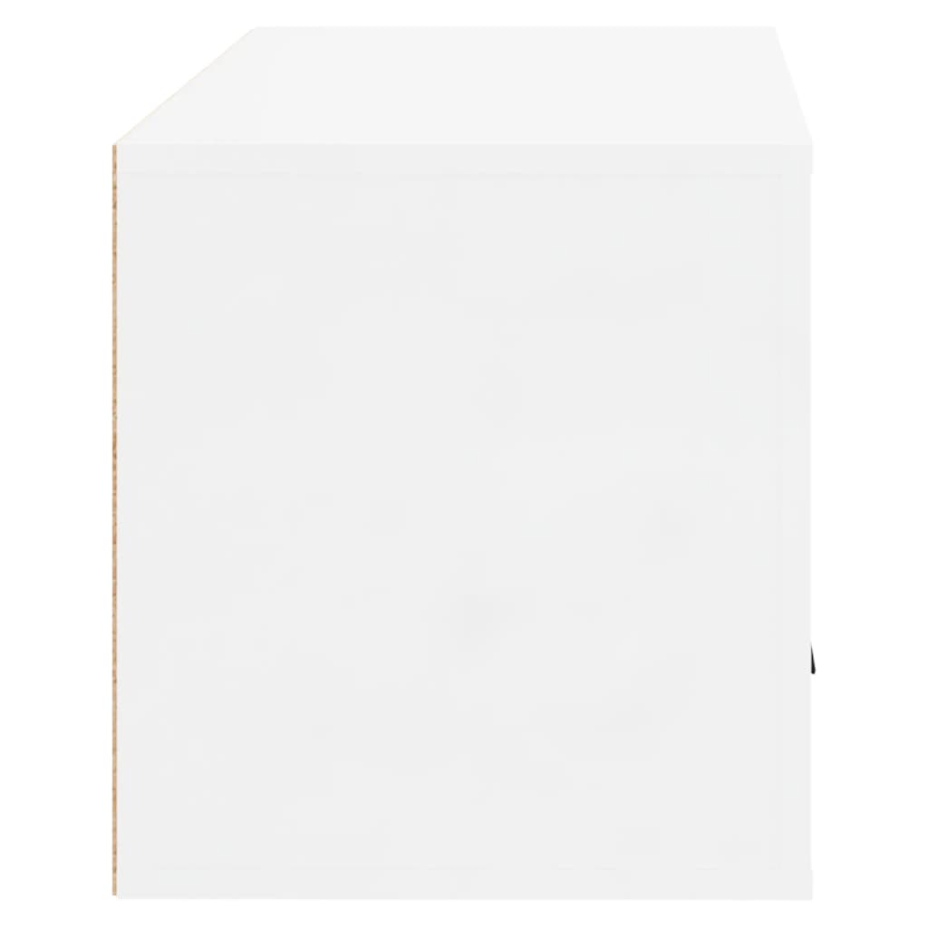 Sapateira parede 70x35x38 cm deriv. de madeira branco brilhante