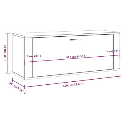 Sapateira Serra Fixa ou de Parede - Com 2 Prateleiras - Cor Branco - 100x35x38 cm -  Derivados de Madeira - Design Nórdico