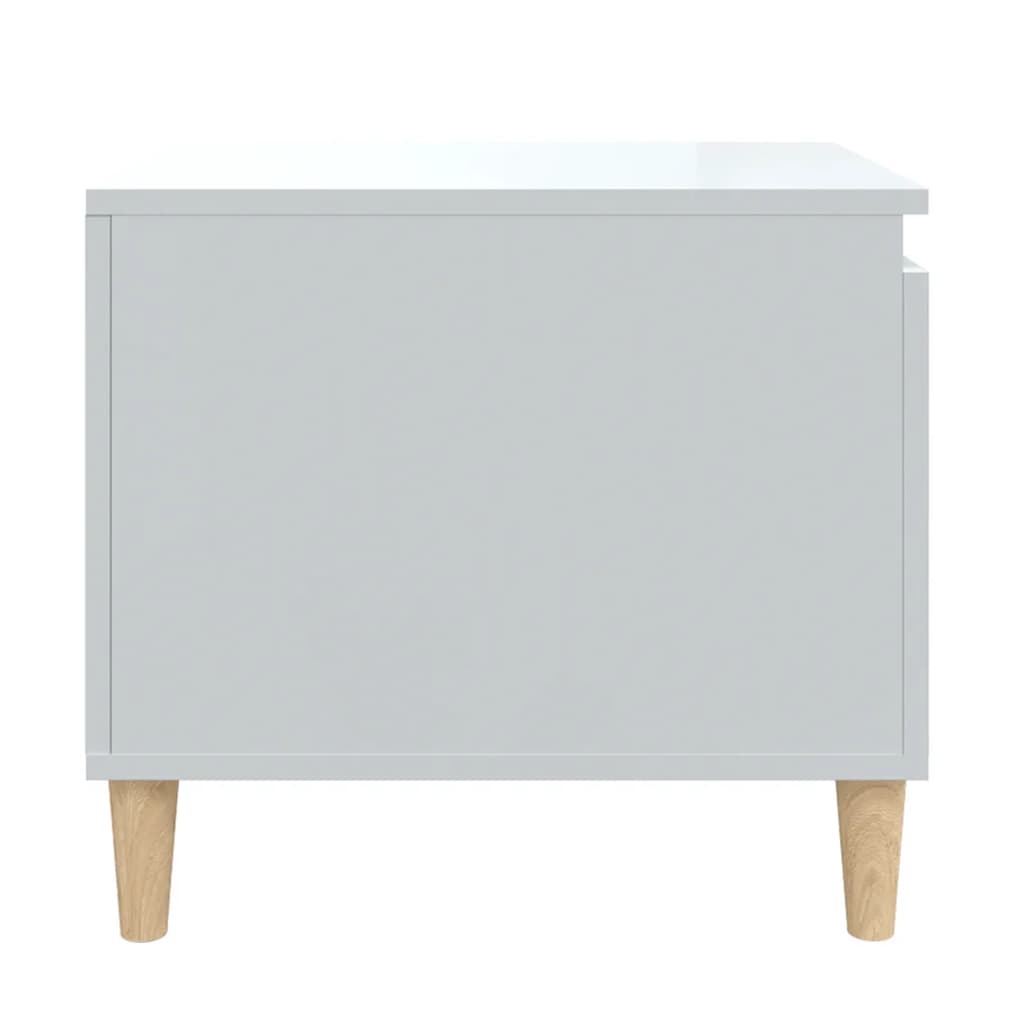 Mesa de centro 100x50x45 cm derivados madeira branco brilhante