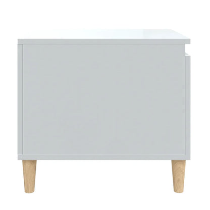 Mesa de centro 100x50x45 cm derivados madeira branco brilhante