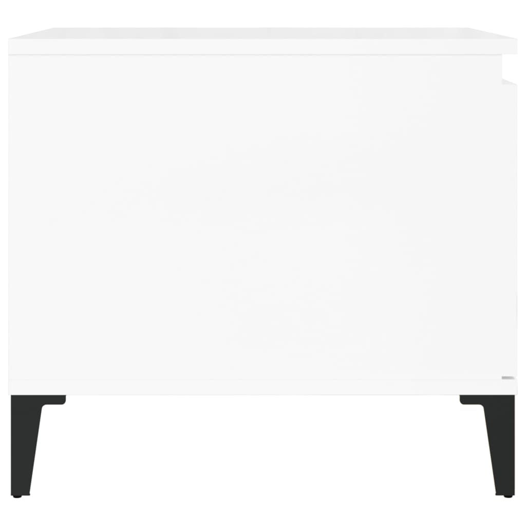 Mesa de centro 100x50x45 cm derivados madeira branco brilhante