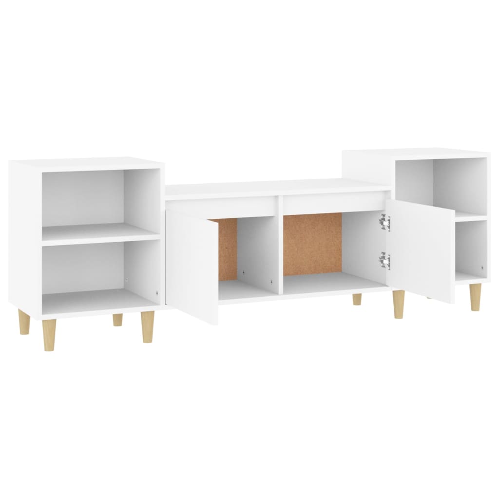 Móvel de TV Malva de 160 cm - Branco - Design Moderno