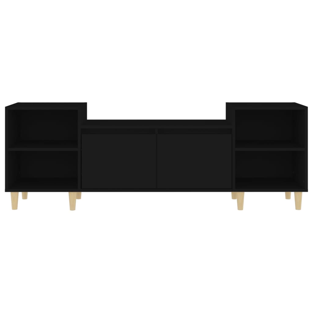 Móvel de TV Malva de 160 cm - Preto - Design Moderno