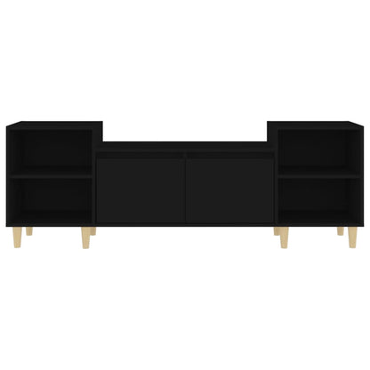 Móvel de TV Malva de 160 cm - Preto - Design Moderno