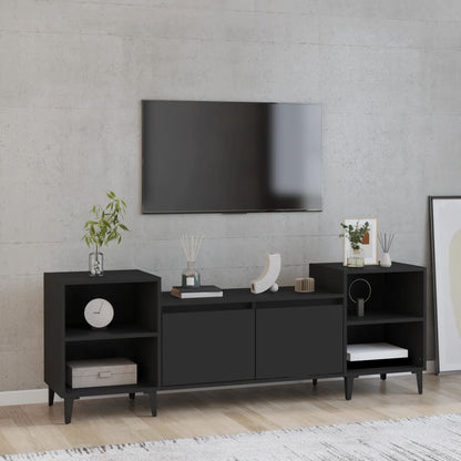 Móvel de TV Lotus de 160 cm - Preto - Design Moderno