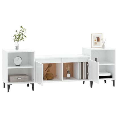 Móvel de TV Lotus de 160 cm - Branco Brilhante - Design Moderno