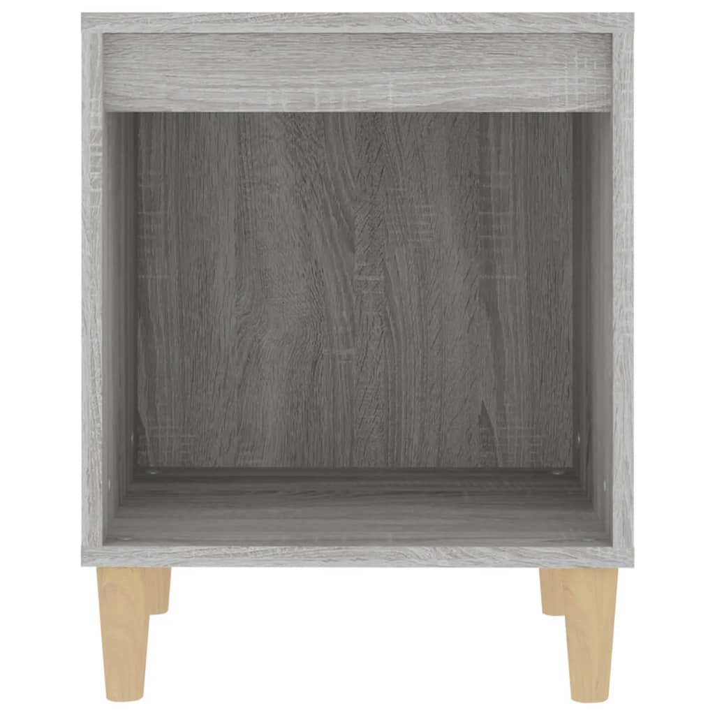 Mesa de cabeceira 40x35x50 cm cinzento sonoma