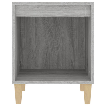 Mesa de cabeceira 40x35x50 cm cinzento sonoma