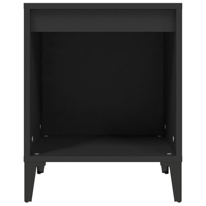 Mesa de cabeceira 40x35x50 cm preto