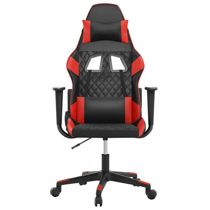 Cadeira de gaming couro artificial preto e vermelho