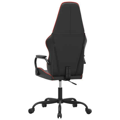 Cadeira de gaming couro artificial preto e vermelho