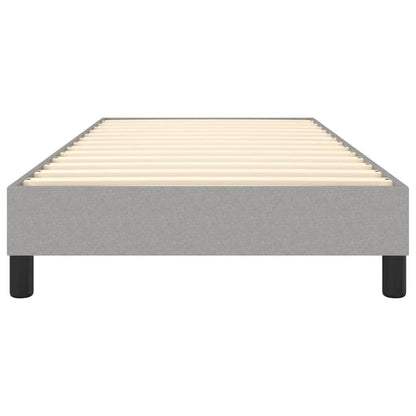 Estrutura de cama 100x200 cm tecido cinza-claro